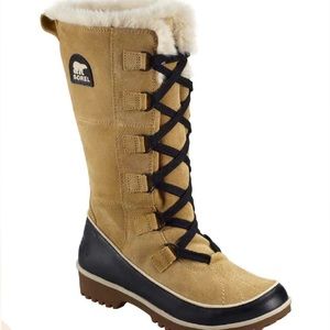 SOREL leather tan lace Tivoli High II Boot